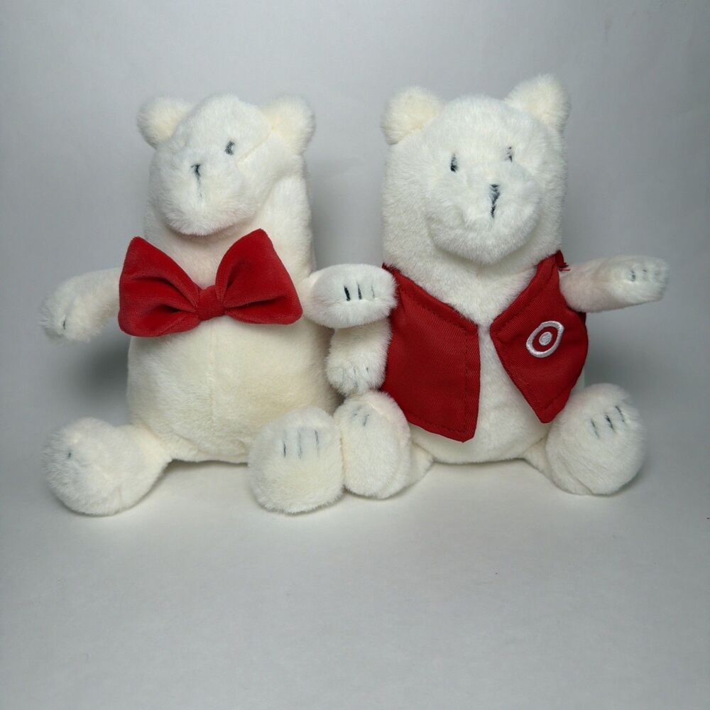 Giggle Scape Target Exclusive Polar Bear Plush Tie Work Vest 7" Stuffed Toys